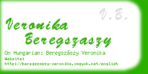 veronika beregszaszy business card